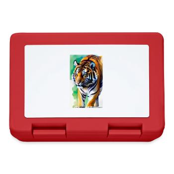 Tigre | Animal | Prédateur | Rugissement | Roi | Asie - Boîte à goûter - rouge - Devant