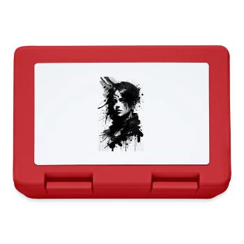 Woman | Face | Girls | Anime - Lunchbox - red - Front