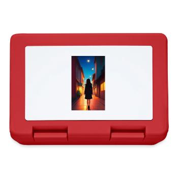 Woman | Face | Girls | Anime - Lunchbox - red - Front