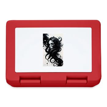 Woman | Face | Girls | Anime | mystical - Lunchbox - red - Front