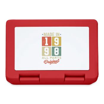 Fabriqué en 1998 - Toutes les pièces d’origine - Boîte à goûter - rouge - Devant