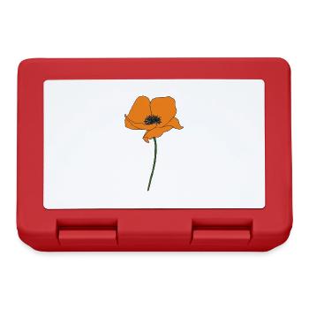Poppy Orange - Lunchbox - red - Front