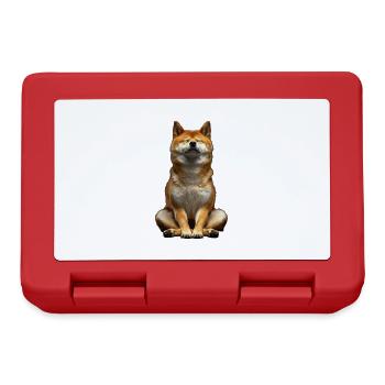 Shiba Inu - Brotdose - Rot - Vorne