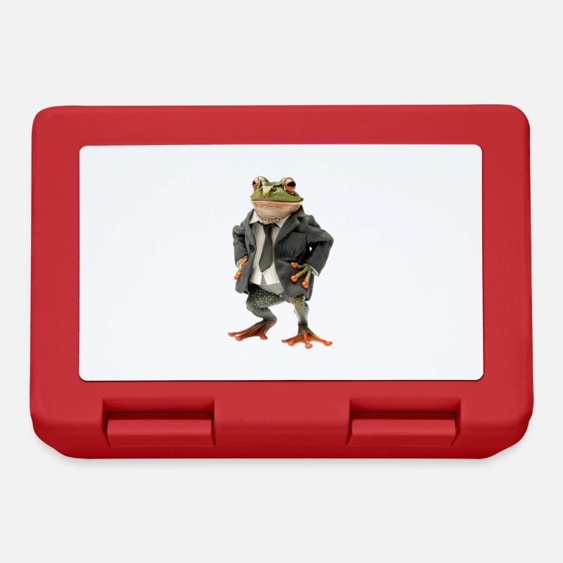 Grenouille - Boîte à goûter - rouge