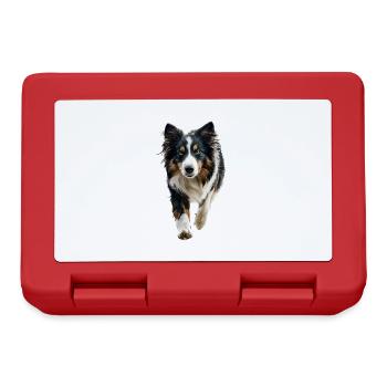 Collie - Brotdose - Rot - Vorne