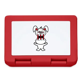 Bunny Monster Evil Cool Halloween Horror - Lunchbox - red - Front