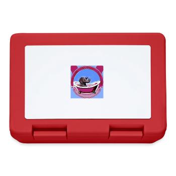 Elephant,Retro,Vintage,Bathtub,1970 - Lunchbox - red - Front