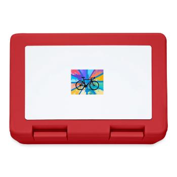illustration,VTT,vélo de route,graffiti,coloré - Boîte à goûter - rouge - Devant