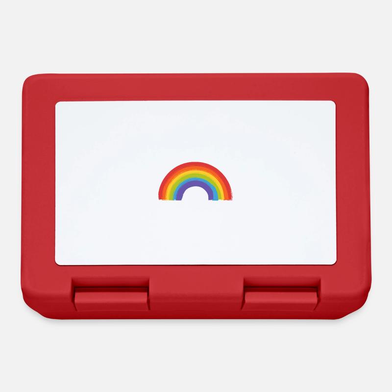 arc-en-ciel petit - Boîte à goûter - rouge