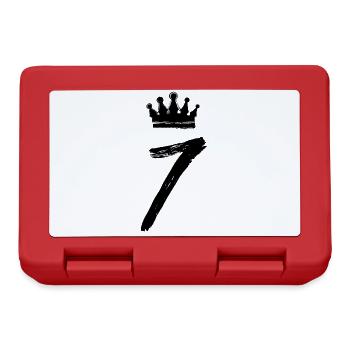 7 Number crown - Lunchbox - red - Front