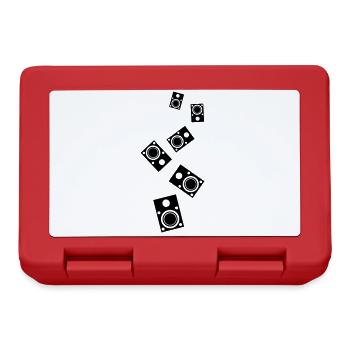 Speakers music symbol - Lunchbox - red - Front