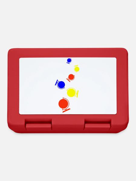 Globus symbol icon - Brotdose - Rot
