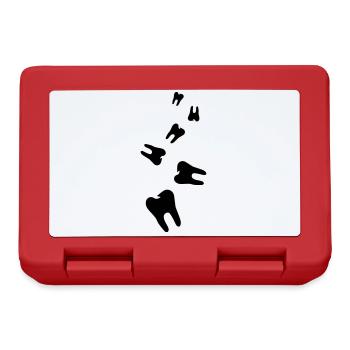 Tooth symbol - Lunchbox - red - Front