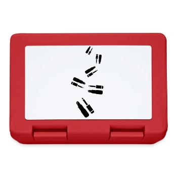 Make Up Kosmetik Icon - Brotdose - Rot - Vorne