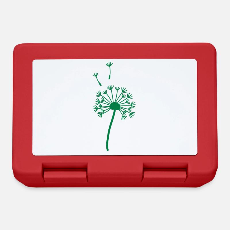 Pusteblume in Deiner Wunschfarbe - Vektor - Brotdose - Rot