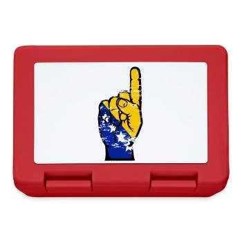 Drapeau de Bosnie numéro 1 utilisé - Boîte à goûter - rouge - Devant