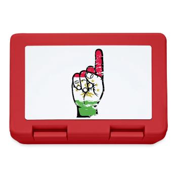 Tajikistan flag number 1 used - Lunchbox - red - Front