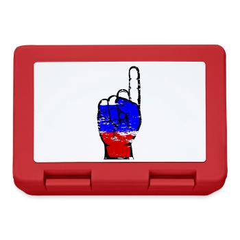 Drapeau russe numéro 1 utilisé - Boîte à goûter - rouge - Devant