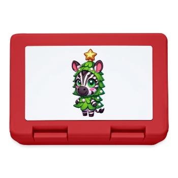 Arbre de Noël zèbre Costume Cartoon - Boîte à goûter - rouge - Devant