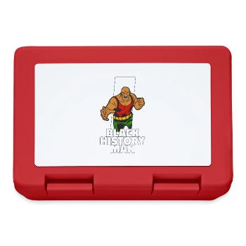 black history month roots superhero gift - Lunchbox - red - Front