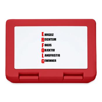 Erfolg - Brotdose - Rot - Vorne