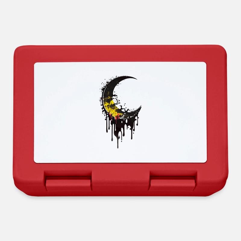 Melting Moon Graffiti - Brotdose - Rot