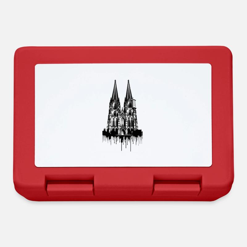 Cathédrale de Cologne | Cathédrale de Cologne en Allemagne - Boîte à goûter - rouge