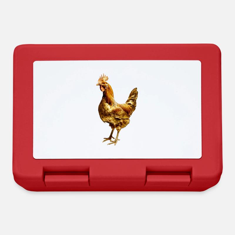Huhn - Brotdose - Rot