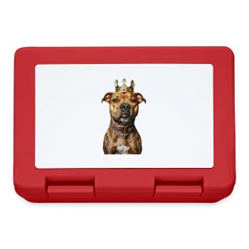 Staffordshire Bullterrier - Brotdose - Rot - Vorne