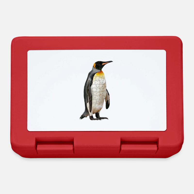 Pinguin - Brotdose - Rot
