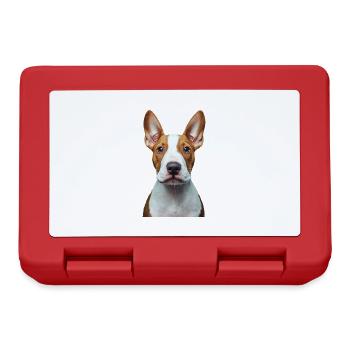 Bullterrier - Brotdose - Rot - Vorne