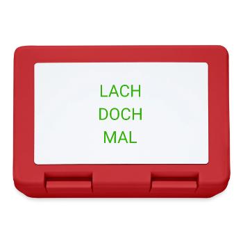 Lachen Spaß Humor Witzig Spruch Lustig - Brotdose - Rot - Vorne