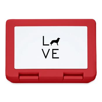 love kooikerhondje - Brotdose - Rot - Vorne