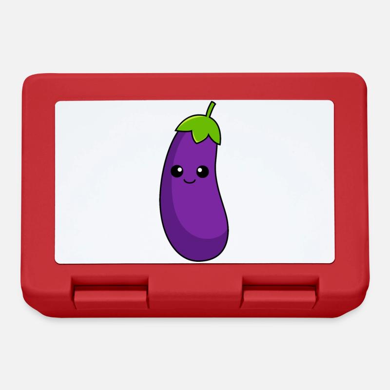 Aubergine Comic - Brotdose - Rot