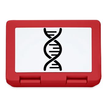 Dna symbol - Brotdose - Rot - Vorne