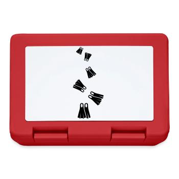 Diving Fins Diver silhouette - Lunchbox - red - Front