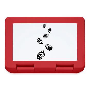Basketball symbol - Lunchbox - red - Front