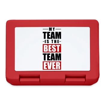 My Team Quote - Lunchbox - red - Front