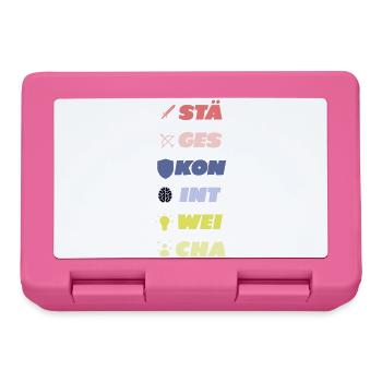 Pen and Paper Attribute | Pen and Paper - T-Shirt - Lunchbox - pink - Front