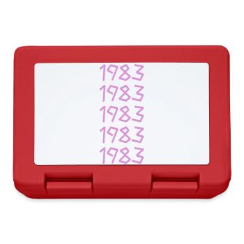 1983 - Brotdose - Rot - Vorne