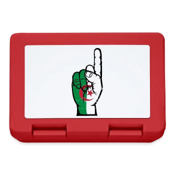Algeria flag number 1 used - Lunchbox - red - Front
