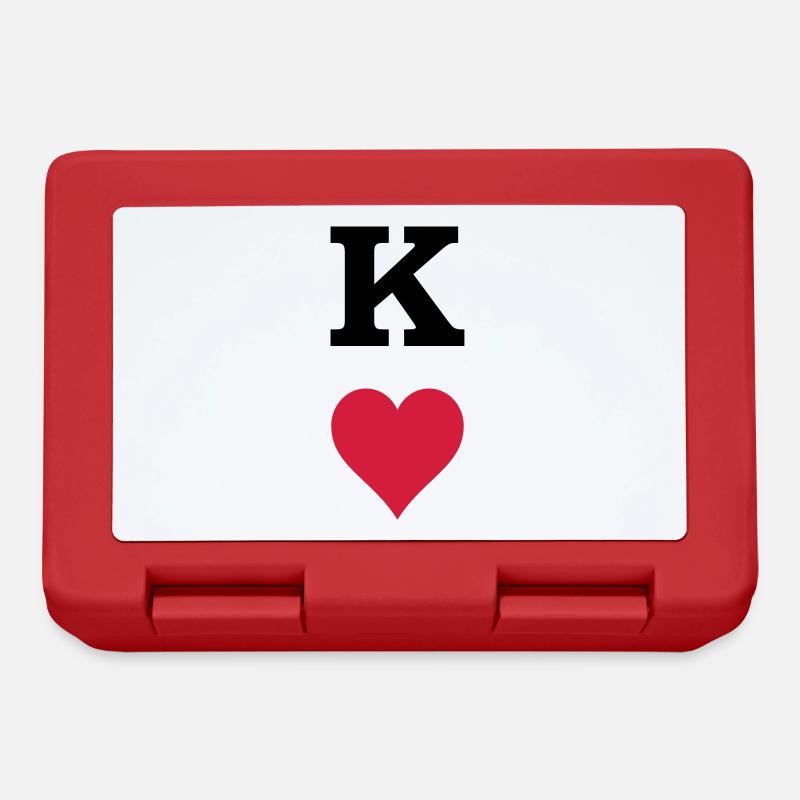 King Heart - Lunchbox - red