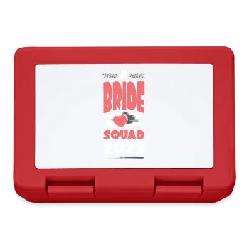 Bride Squad 2023 Team Heart - Lunchbox - red - Front
