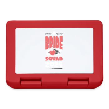 Bride Squad 2024 Team Heart - Lunchbox - red - Front