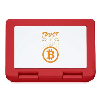 bank bitcoin - Brotdose - Rot - Vorne