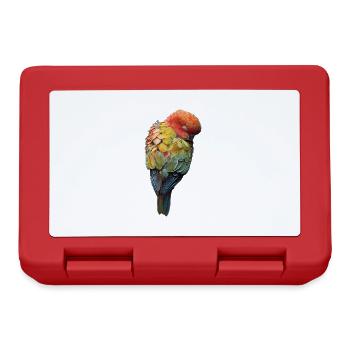 Perroquet - Boîte à goûter - rouge - Devant