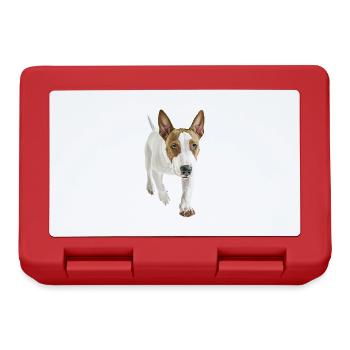 Bullterrier - Brotdose - Rot - Vorne