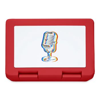 Micro Glitch – Art Sonore - Boîte à goûter - rouge - Devant