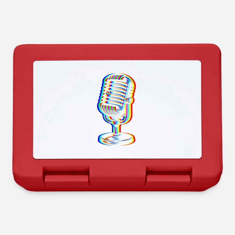 Glitch Microphone – Sound Art - Lunchbox - red