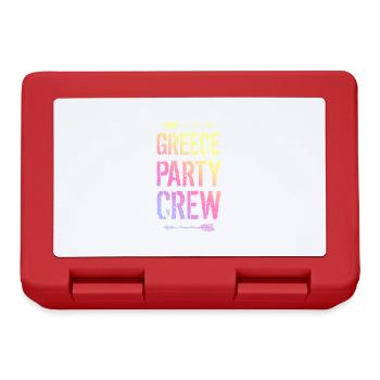 Greece Party Crew Colorful - Lunchbox - red - Front